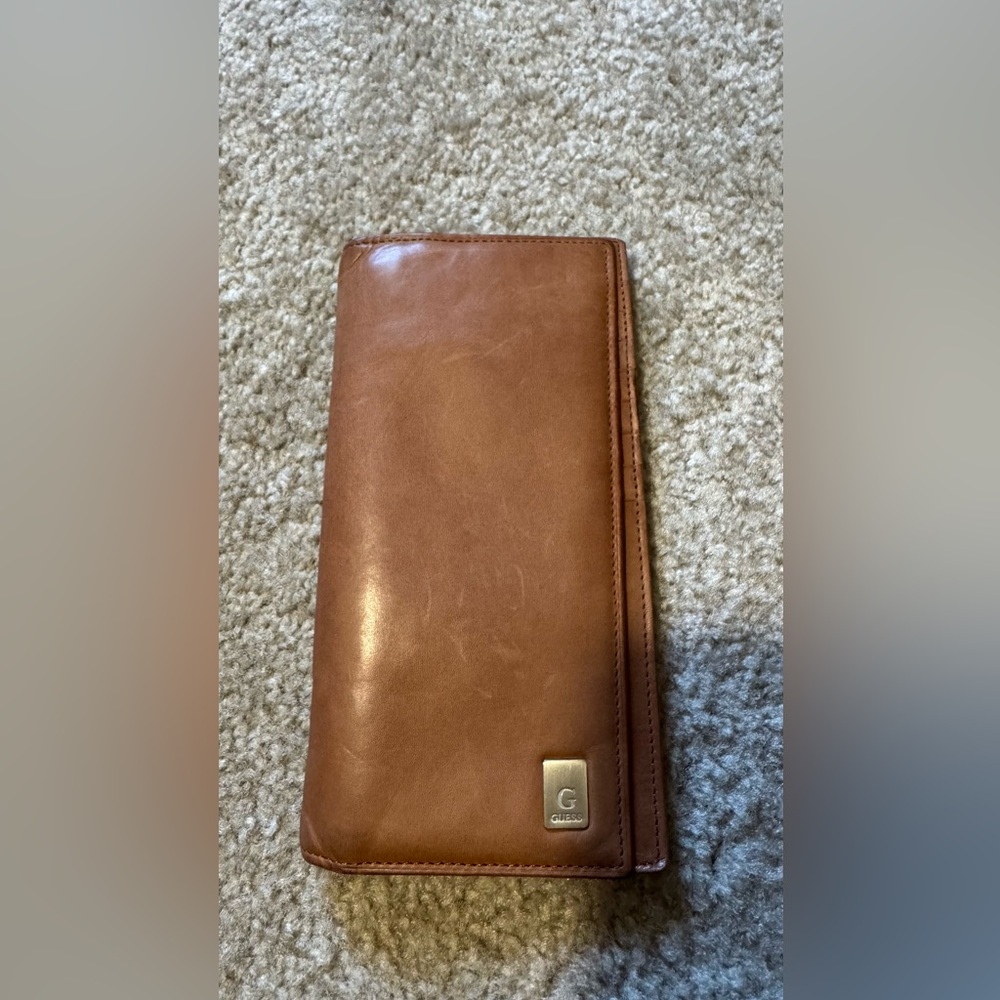 Guess Tan Leather Wallet